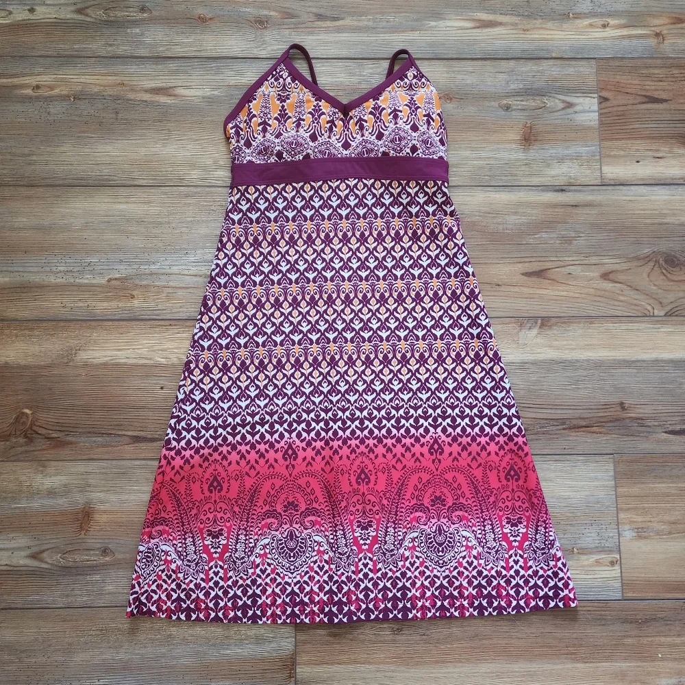 Athleta Shorebreak Swim Dress Womens XXS Purple Multi-Color